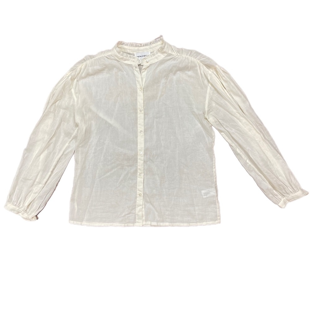 Antik Batik Cream Cotton Button Up